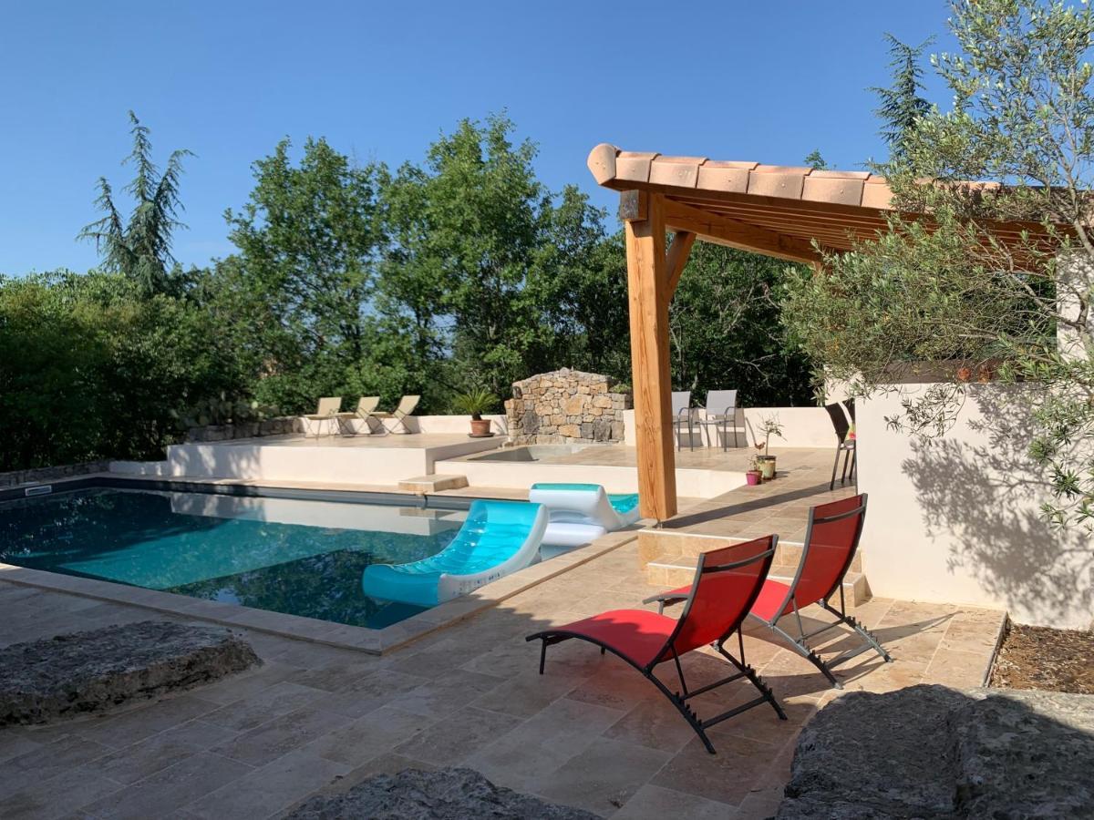 Gite Avec Piscine Privee Au Coeur D'Une Foret De Chenes Proche De Vallon Pont D'Arc Saint Alban Auriolles Екстериор снимка